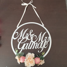 Load image into Gallery viewer, Personalised / Custom Name Hoop / Ring - Ideal Birthday, Baby Shower, Christmas, Wedding Present