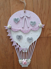Load image into Gallery viewer, Personalised Baby Hot Air Balloon - Perfect for Baby Showers / Birth, Baby Presents / Gifts