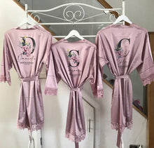Load image into Gallery viewer, Stunning Personalised Robes - Ideal for Weddings, Hen Dos, Girly Weekend Away, Birthdays, Spa Day
