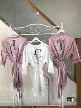 Load image into Gallery viewer, Stunning Personalised Robes - Ideal for Weddings, Hen Dos, Girly Weekend Away, Birthdays, Spa Day