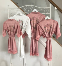 Load image into Gallery viewer, Stunning Personalised Robes - Ideal for Weddings, Hen Dos, Girly Weekend Away, Birthdays, Spa Day