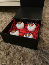 Load image into Gallery viewer, LIMITED EDITION - PERSONALISED golf balls, any picture, any logo - 4 balls with personalised presentation box