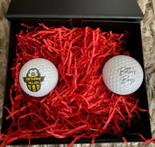 Load image into Gallery viewer, LIMITED EDITION - PERSONALISED golf balls, any picture, any logo - 4 balls with personalised presentation box