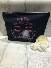 Load image into Gallery viewer, Stunning new style make up bag - can be personalised with any name!!
