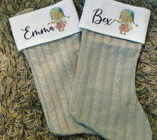 Load image into Gallery viewer, Stunning Personalised Christmas Stocking - any name available!!
