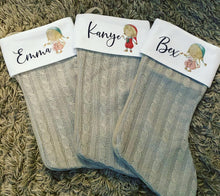 Load image into Gallery viewer, Stunning Personalised Christmas Stocking - any name available!!
