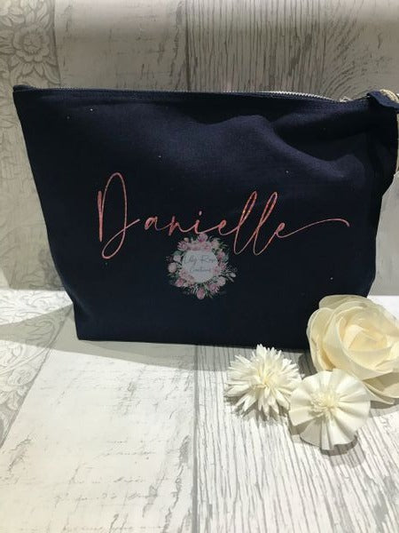 Stunning new style make up bag - can be personalised with any name!!
