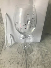 Load image into Gallery viewer, Personalised Wine Glasses or Insulated Goblets - Any font, any colour
