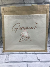 Load image into Gallery viewer, Personalised shopping / shopper bag - canvas - look classy whilst shopping!!
