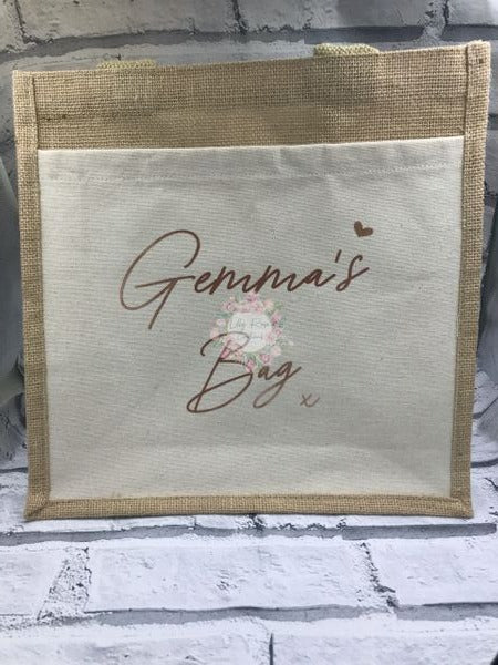 Personalised shopping / shopper bag - canvas - look classy whilst shopping!!