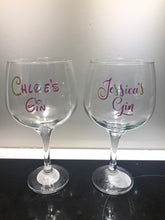 Load image into Gallery viewer, Personalised Gin Glasses - available in any design
