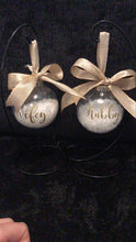 Load image into Gallery viewer, Personalised Baubles - Any colour, any font - Perfect Christmas Tree Decoration
