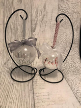 Load image into Gallery viewer, Personalised Baubles - Any colour, any font - Perfect Christmas Tree Decoration
