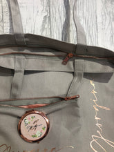 Load image into Gallery viewer, LIMITED EDITION matching personalising zip up tote, make up bags and compact mirror
