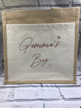 Load image into Gallery viewer, Personalised shopping / shopper bag - canvas - look classy whilst shopping!!
