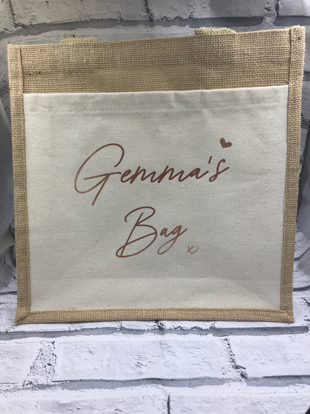 Personalised shopping / shopper bag - canvas - look classy whilst shopping!!