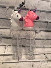 Load image into Gallery viewer, Personalised Unicorn bottles - available in pink or white

