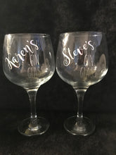 Load image into Gallery viewer, Personalised Gin Glasses - available in any design
