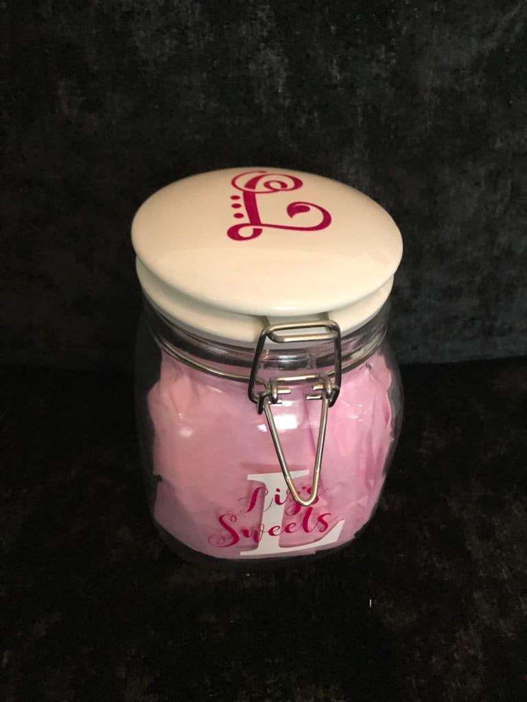 Personalised sweet / sweet jar - any name and any colour!!