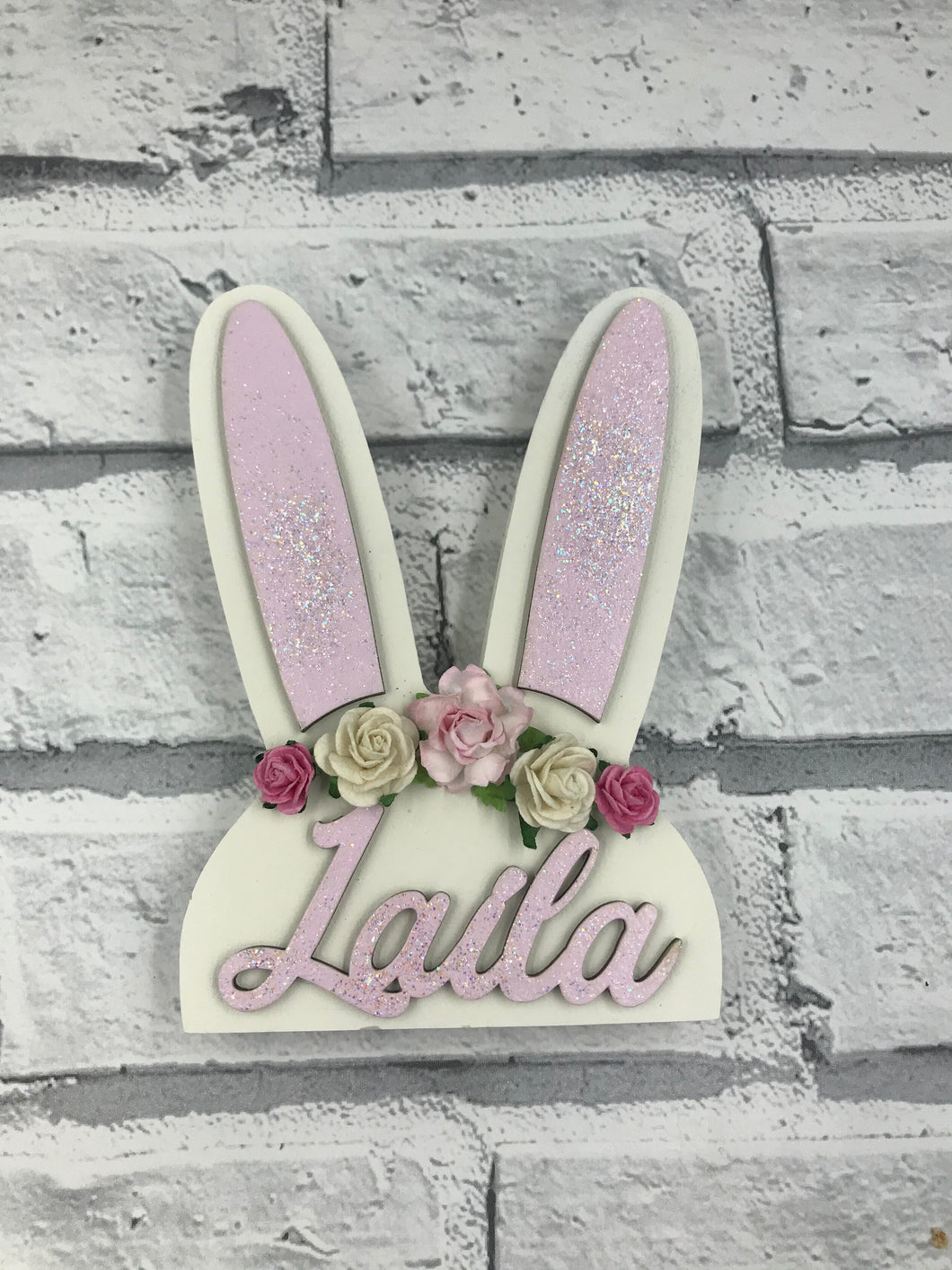 Personalised wooden Easter bunnies - any name available!!