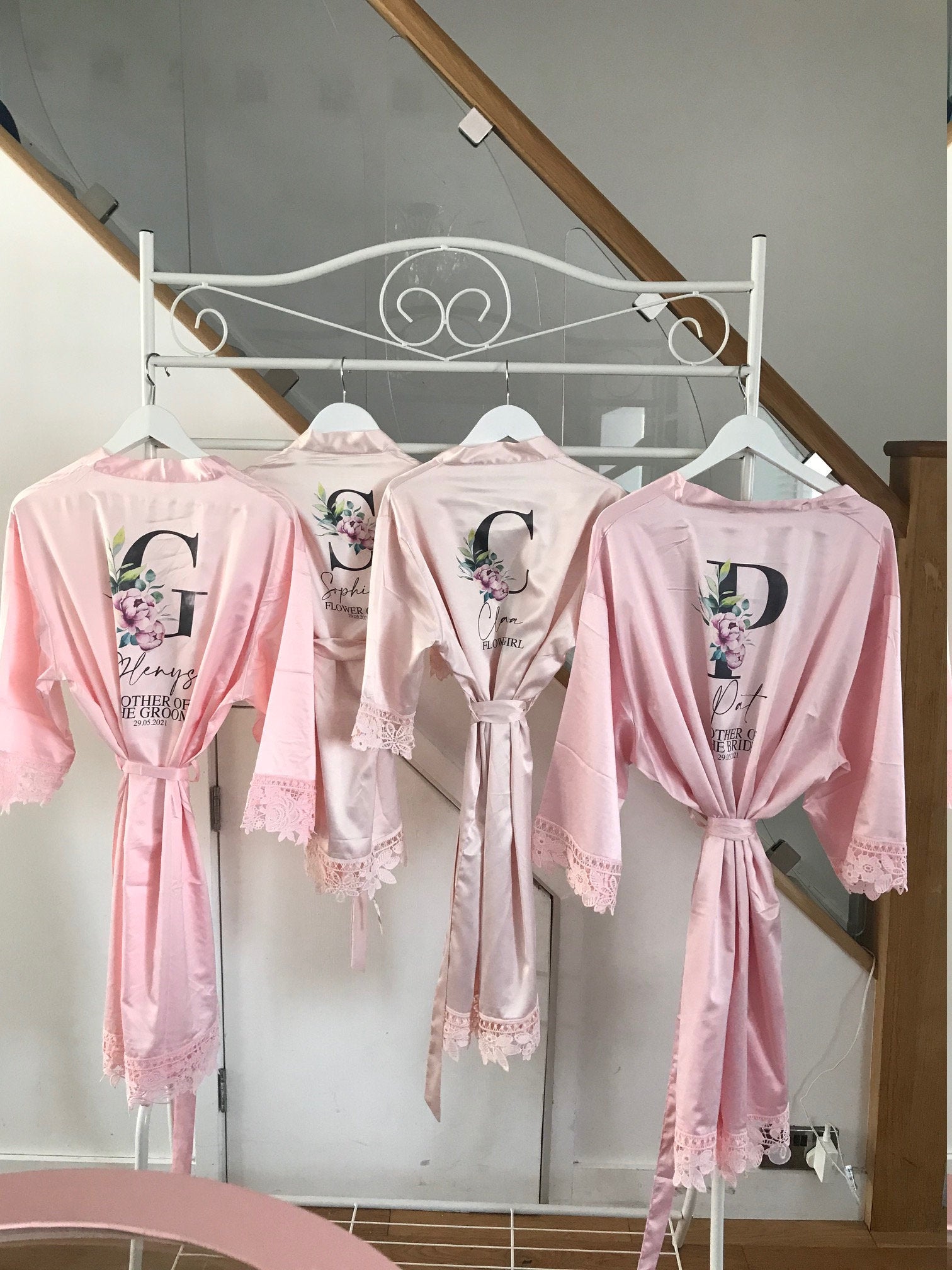 Stunning Personalised Robes Ideal for Weddings, Hen Dos, Girly
