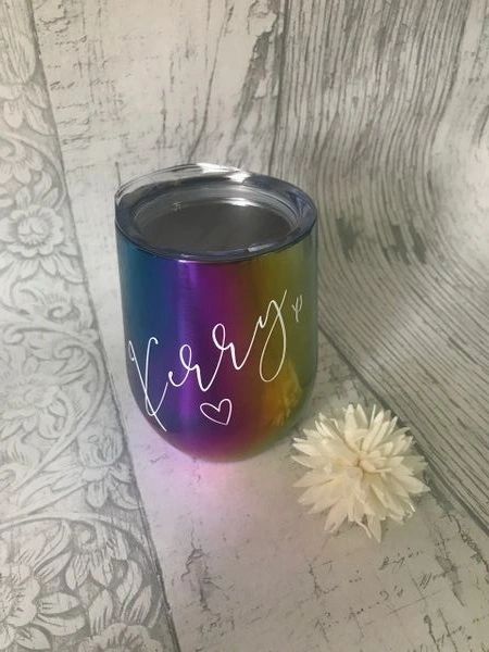 Insulated Rainbow Cups - fully personalised! POST ON FB logo