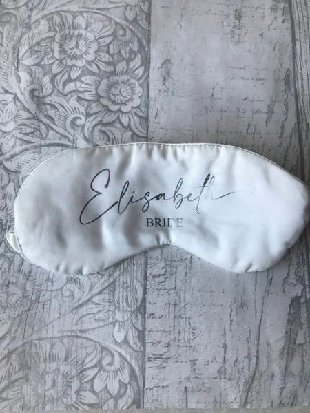 Stunning Wedding / Bridesmaids Eye Masks - fully personalised!!