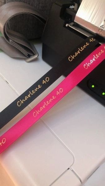 BRAND NEW PRODUCT - Personalised ribbon - any colour, any wording!!