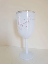 Load image into Gallery viewer, Personalised Wine Glasses or Insulated Goblets - Any font, any colour
