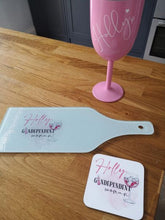 Load image into Gallery viewer, NEW RANGE - Personalised chopping board, coasters &amp; insulated wine goblet
