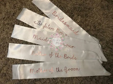 Load image into Gallery viewer, Stunning Personalised Wedding / Bridesmaids Sashes POST ON FB logo
