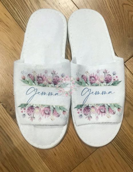 Stunning Wedding / Bridesmaids Slippers - Fully Personalised
