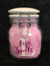 Load image into Gallery viewer, Personalised sweet jar - any colour and any font available POST ON FB logo
