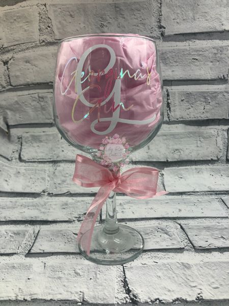 Personalised Gin Glasses POST ON FB logo